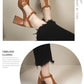 Closed Toe Hollow-out Roman Style High Heels