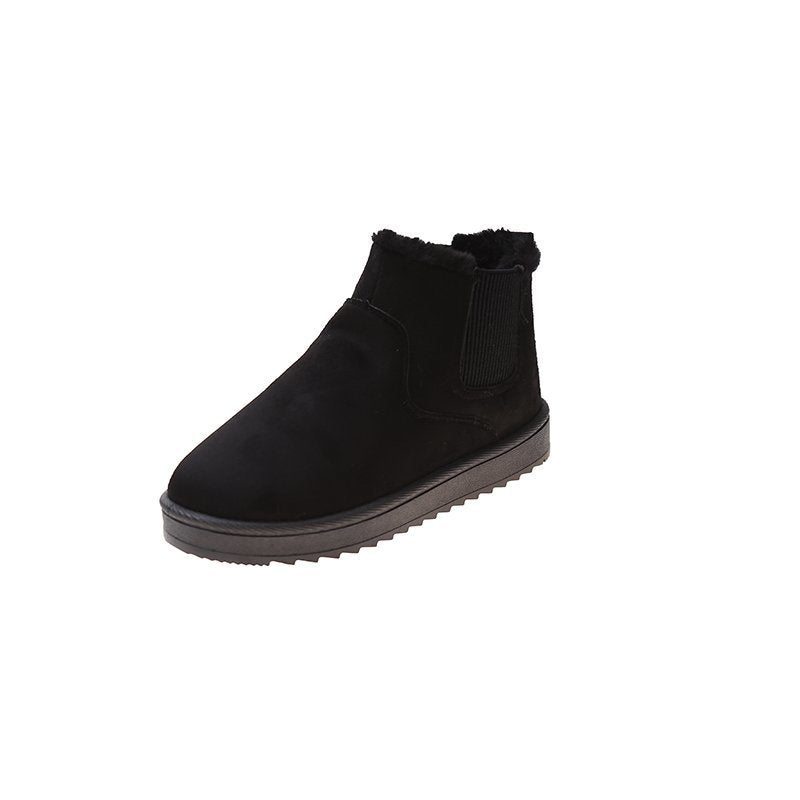 Women's Snow Boots Fashion Velvet Padded Thick Flat - EnigmaParis