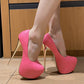 High Heel Waterproof Platform Women's Thin Shoes