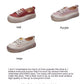 First Layer Cowhide Shallow Mouth Pumps Female Genuine Leather Casual Board Shoes Rubber Platform Shoes