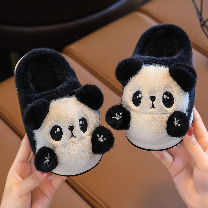 Children's Cotton Slippers Boys' Home Wear Plush