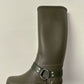 Below The Knee Buckle Knight Boots Waterproof