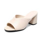 Stylish European Station Ankle Strap Sandals: Soft Leather, Thick Heel, Fashionable - EnigmaParis