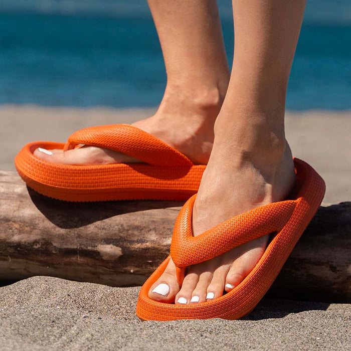 Women's Outdoor Seaside Thick Bottom Flip Flops - Beach Footwear - EnigmaParis