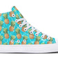 Printed Couple High-top Canvas Shoes