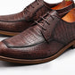 European And American Retro Men's Shoes Trend Lace Up Leather