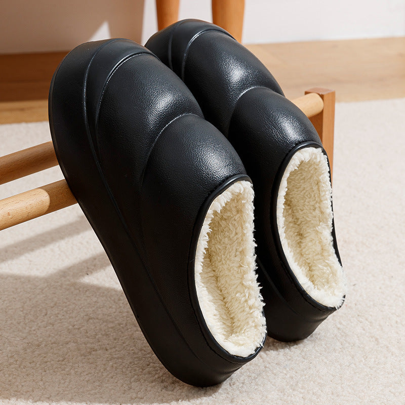 Anti-Slip Thick-Soled Cotton Slippers for Men and Women - Cozy Indoor Footwear - EnigmaParis