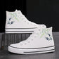 Ink Bamboo High-Top Canvas Sneakers - Couples' Ethnic Leisure Shoes