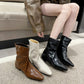 Women's Fashion Temperament Chunky Heel Boots - EnigmaParis