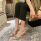 Transparent Crystal Shoes Women's Fashion Rhinestone Design Sense Sandals And Slippers