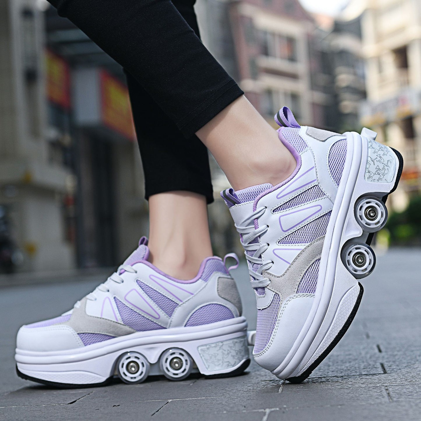 Vier Rad Rampage Schuhe Sieben Farbe Atmosphäre Atmen Licht
