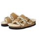 Cork Slippers | Flat-Bottomed Footwear - Autumn & Winter Plush Cork Slippers | Enigma Paris - EnigmaParis