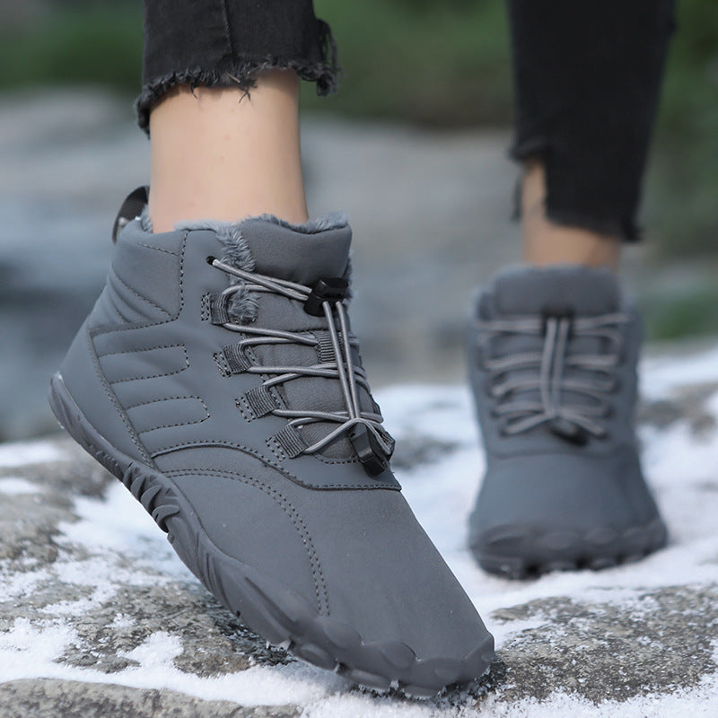 Men's Snow Boots Couple Fleece-lined Waterproof Outdoor Cotton-padded Shoes - EnigmaParis