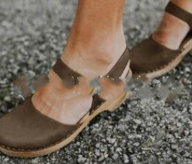 Belt Buckle Thick Heel Sandals Women's Shoes Buckle Single Shoes