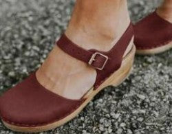 Belt Buckle Thick Heel Sandals Women's Shoes Buckle Single Shoes