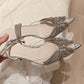 Women's High-end Crystal Butterfly Diamond Evening Sandals - Elegant All-matching Footwear - EnigmaParis