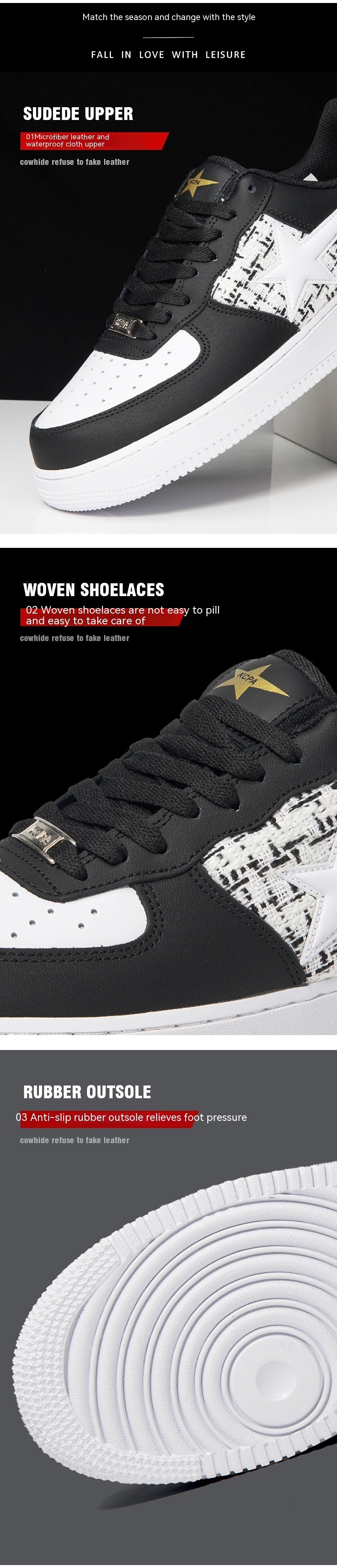 Hong Kong Style Casual Shoes - Soft Bottom, Breathable, All-Matching