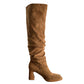 Slimming Chunky Heel High Boots - EnigmaParis
