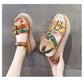 Colorful Color Matching Trendy Women's Summer Platform Sandals