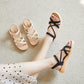 Women's New Lace Up Fashion Tendon Bottom Beach Sandals