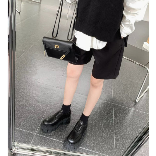 Sweet Cool Platform Shoes Autumn And Winter New Small Leather Shoes - EnigmaParis