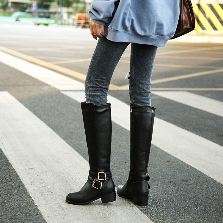 Women's Thickened Chunky Heel High Boots - EnigmaParis