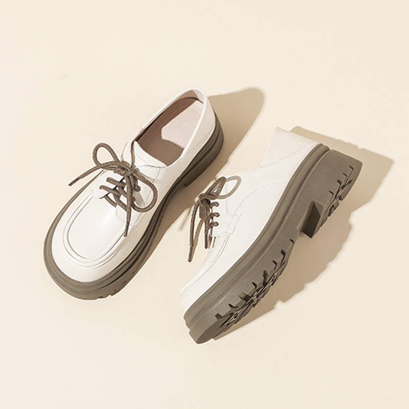 Women's Deep Cut Thick Heel Shoes - Fashionable and Comfortable Footwear - EnigmaParis