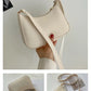 New Women's Fashion Handbags Retro Solid Color PU Leather Shoulder Underarm Bag Casual Women Hobos Handbags