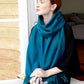 Solidlove 100% Wool Winter Scarf | Women's Fashion Cashmere Poncho Wrap | Elegant Scarves for Ladies | EnigmaParis
