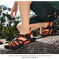 New Summer Genuine Leather Men Sandals Fashion Design Breathable Casual Shoes Men Soft Bottom Outdoor Beach Sandals Big Size 48