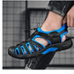 New Summer Genuine Leather Men Sandals Fashion Design Breathable Casual Shoes Men Soft Bottom Outdoor Beach Sandals Big Size 48