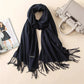 New Cashmere Wool Scarf | Thin & Warm Winter Shawl | Unisex Pashmina Wrap | EnigmaParis