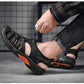 New Summer Genuine Leather Men Sandals Fashion Design Breathable Casual Shoes Men Soft Bottom Outdoor Beach Sandals Big Size 48