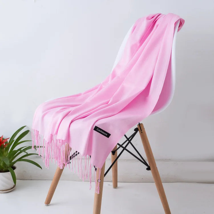 New Cashmere Wool Scarf | Thin & Warm Winter Shawl | Unisex Pashmina Wrap | EnigmaParis