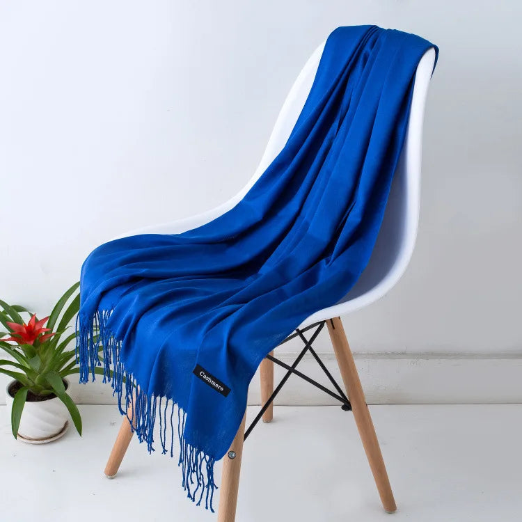 New Cashmere Wool Scarf | Thin & Warm Winter Shawl | Unisex Pashmina Wrap | EnigmaParis
