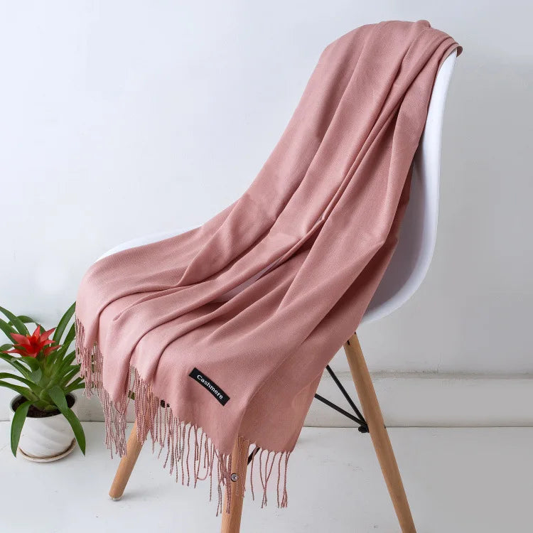 New Cashmere Wool Scarf | Thin & Warm Winter Shawl | Unisex Pashmina Wrap | EnigmaParis