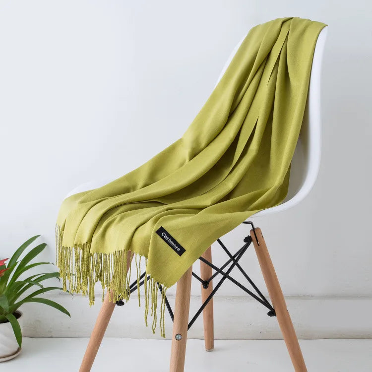 New Cashmere Wool Scarf | Thin & Warm Winter Shawl | Unisex Pashmina Wrap | EnigmaParis