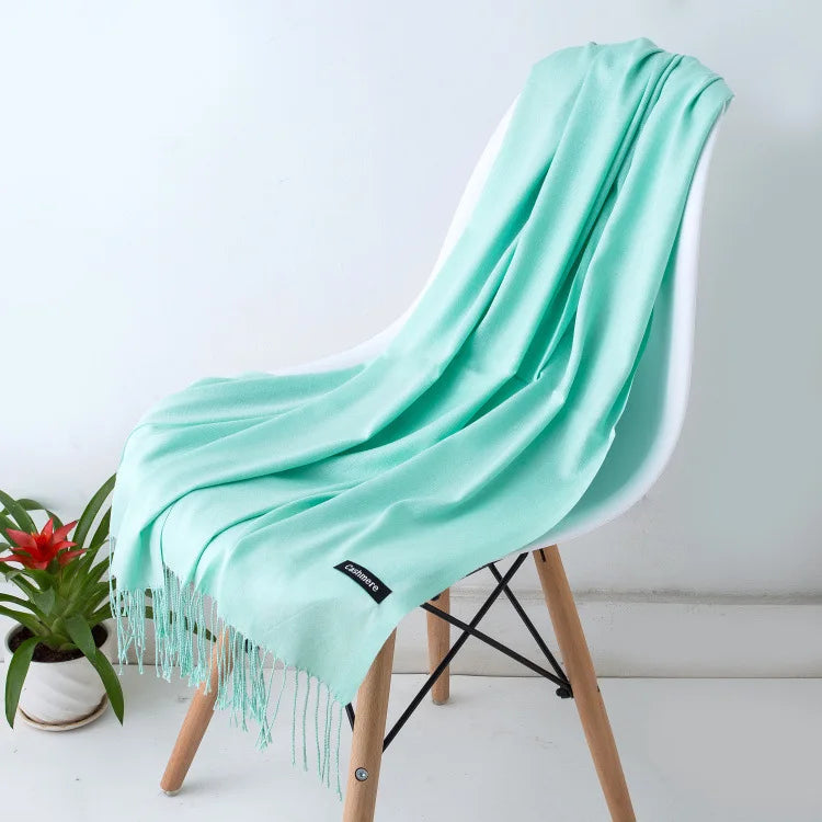 New Cashmere Wool Scarf | Thin & Warm Winter Shawl | Unisex Pashmina Wrap | EnigmaParis