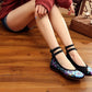 Veowalk Vintage Women Cotton Flower Embroidery Shoes Ladies Casual Chinese Style Comfortable Soft Canvas Dance Ballets Ballerina