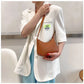 New Women's Fashion Handbags Retro Solid Color PU Leather Shoulder Underarm Bag Casual Women Hobos Handbags