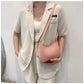 New Women's Fashion Handbags Retro Solid Color PU Leather Shoulder Underarm Bag Casual Women Hobos Handbags