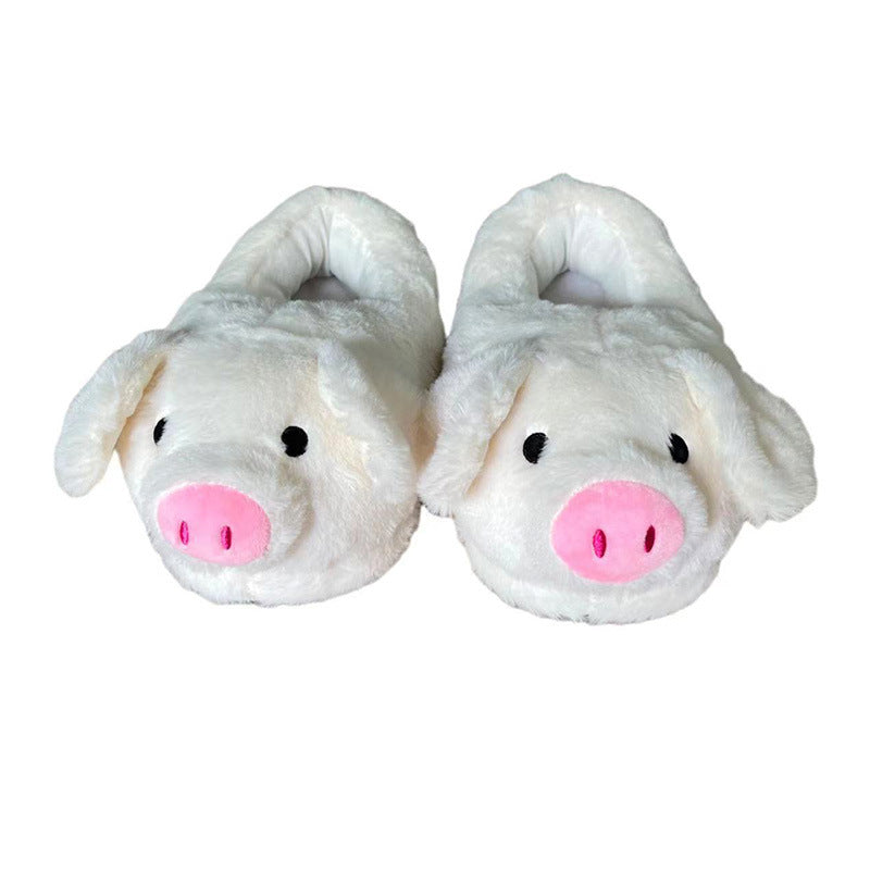 Cute Graffiti Pig Plush Slippers - Cozy and Fun Footwear for All Ages - EnigmaParis