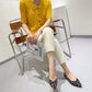 Women's Fashion Shallow Mouth Braided Shoes Pointed Flat Bottom Pumps - EnigmaParis
