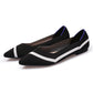 Women's Fashion Soft Bottom Flyknit Pointed Flat Shoes - EnigmaParis