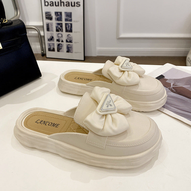Wind Thick Bottom Sweet Fashion Vacation Flower Slippers - EnigmaParis