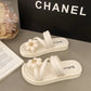 Wind Thick Bottom Sweet Fashion Vacation Flower Slippers - EnigmaParis