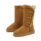 Cotton Shoes Thickened Mid-top Snow Boots Middle Tube Leather Boots - EnigmaParis