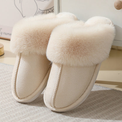 Women's Suede Winter Cotton Slippers - EnigmaParis