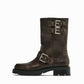 Thick Bottom Chunky Heel Martin Boots Buckle Motorcycle Boots.