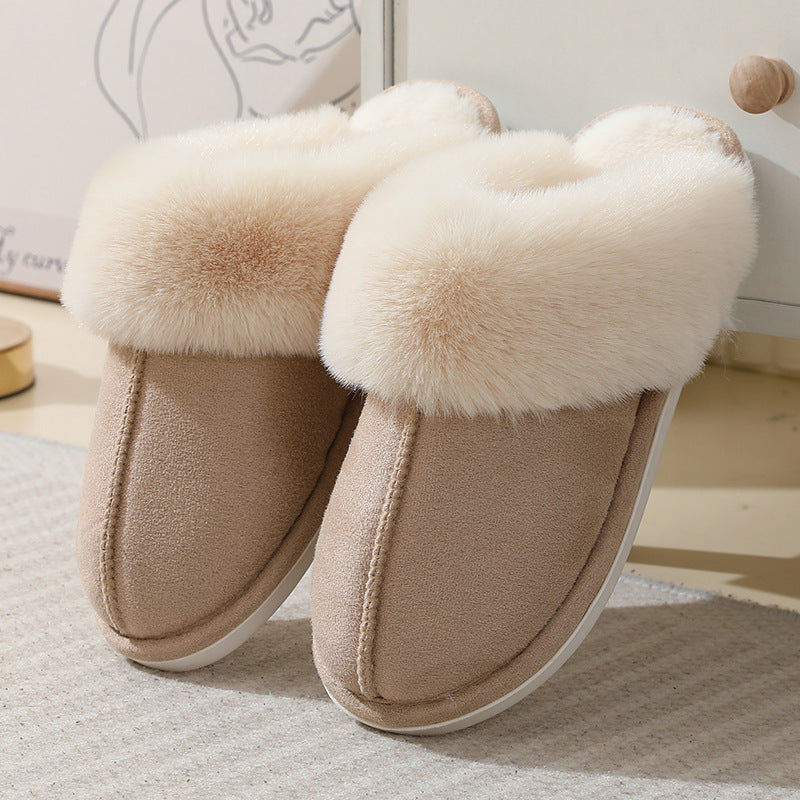 Women's Suede Winter Cotton Slippers - EnigmaParis